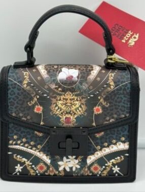 Aldo Year Of The Dragon Crossbody Bag Black Faux Leather NWT 2024